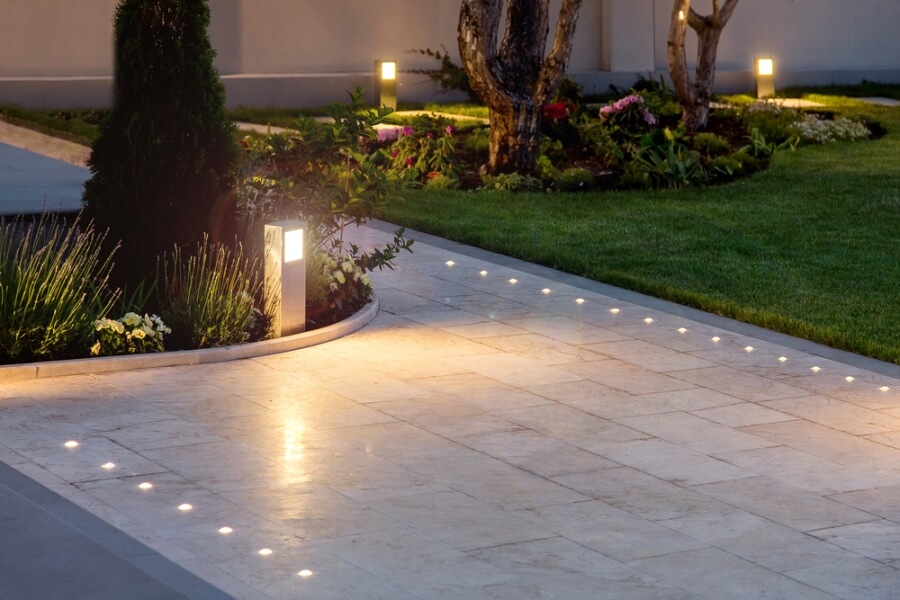 Outdoor lighting landscape design