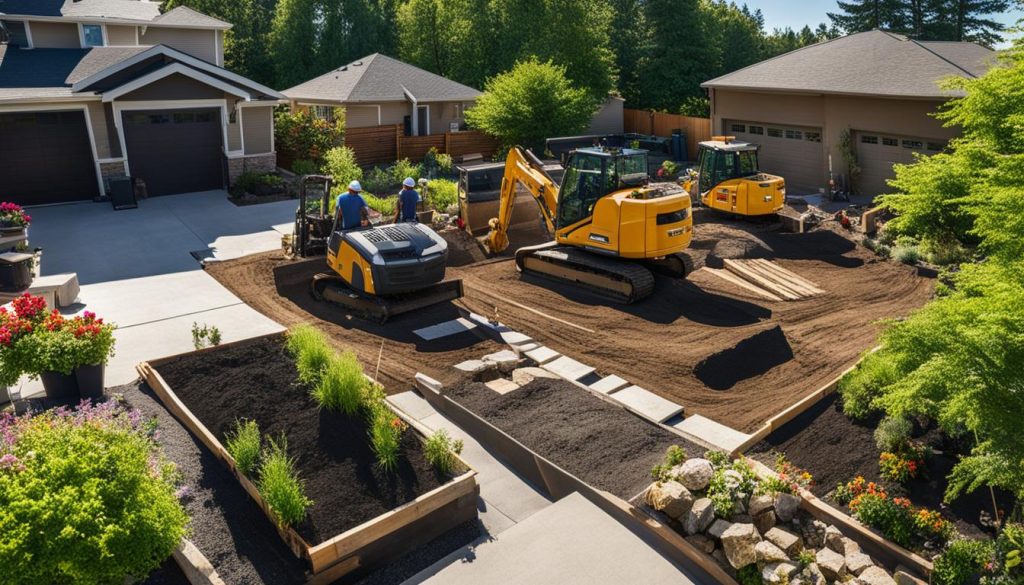 Landscaping construction