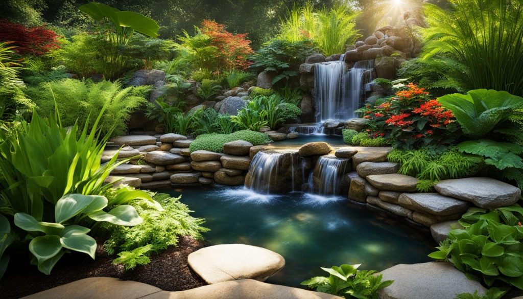 Water features landscaping